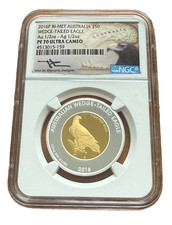Australia 2016P Gold/Silver 1/2 oz $50 NGC PF70UC Wedge-Tailed Eagle 2996.04 per troy oz
