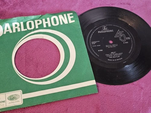 The Beatles "Help" 1965 UK 3rd Press - SOLID CENTRE - VG+