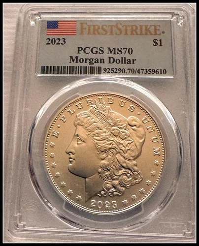 2023 $1 Morgan Silver Dollar PCGS MS 70 First Strike