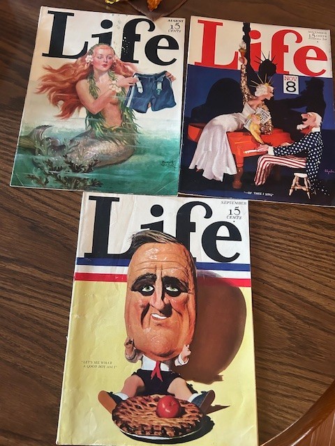 Lot of 3 1932 LIfe Magazines Aug, Sept, Nov Editions