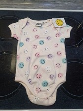 Bunter Smileys kurzarm Body - Gr.74/80 - neu ...