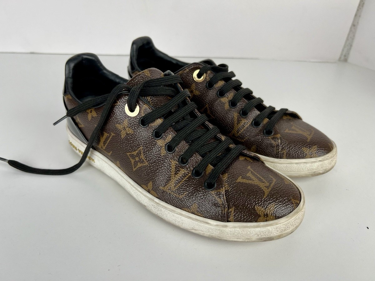 Louis Vuitton Monogram Canvas Patent Leather Front Row Sneakers