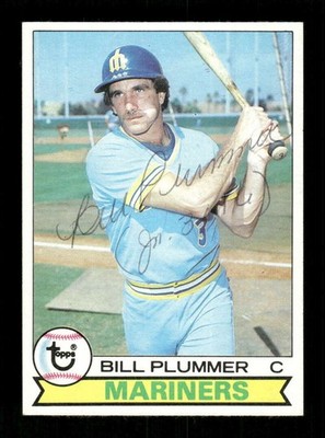 1979 Topps  396 Bill Plummer signed autograph EXMT+ centered bp john 3:16 EAA1 b