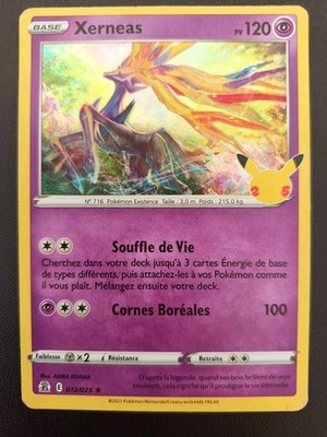 Pokemon Karte XERNEAS 012/025 Holo Celebrations 25 Jahre DE Sehr Guter Zustand   