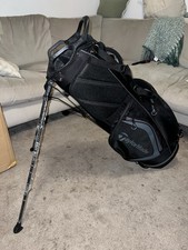 Taylormade Golf Bag Stand Carry Bag Black Charcoal Brand New With Rain Cover