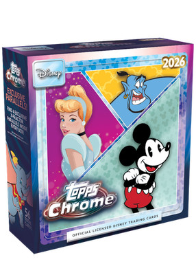 2026 TOPPS CHROME DISNEY MEGA BOX (56 Cards) Brand New Factory
