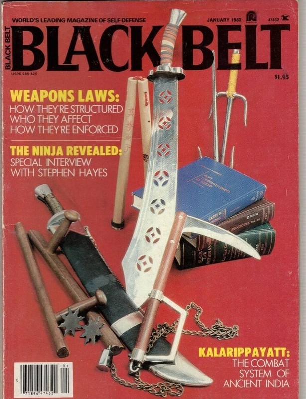Black Belt Magazine, 1982 January, Weapons Law / Ninja revealed, Stephen Hayes