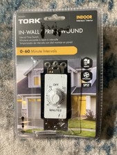 Tork In-Wall Springwound Interval Timer Switch RFD60M Indoor White Faceplate