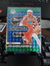 Shai Gilgeous-Alexander Green Prizm Give And Go 2024-25 Panini Mosaic #2