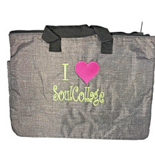 Thirty One 31 Super Swapit Pocket Charcoal I Love SoulCollage Teach Collage NEW