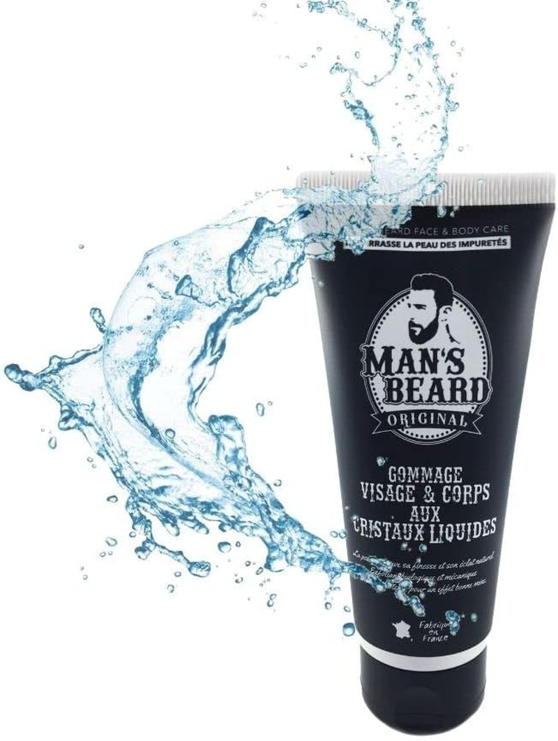 Peeling exfoliant homme premium anti-comédons et soin gommage corps gel