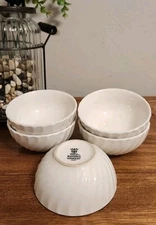 Set/5 Fruit/Dessert (Sauce) Bowl Waverly by Philippe Richard 4"x2" Excellent 