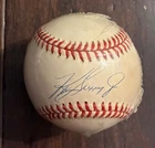 Ken Griffey Jr  Signed OAL Brown Baseball Seattle Mariners Cincinnati Reds HOF
