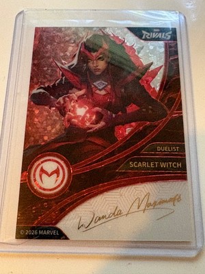 Scarlet Witch Marvel Rivals 5/5 Signature Autogrammkarte Cardfun