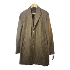Massimo Dutti Mid Length Brown Button Closure...