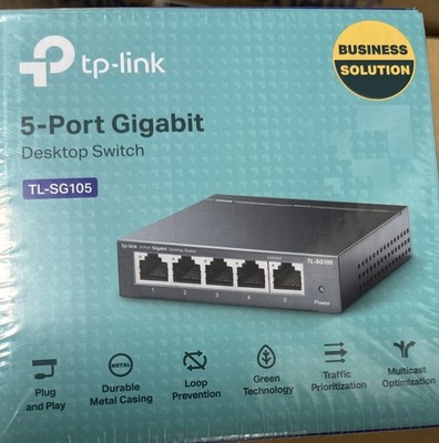 TP-Link - 5 Port Gigabit Switch - Desktop Switch - TL-SG105