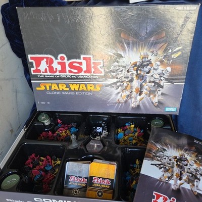 Star Wars Risk Clone Wars Edition Board Game Parker Brothers  Complete
