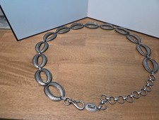Fossil Chain Belt Silver Link Fits Waist 31  To 38  