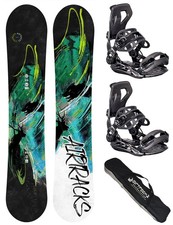 Snowboard Set AIRTRACKS Board Stronger Flat+B...