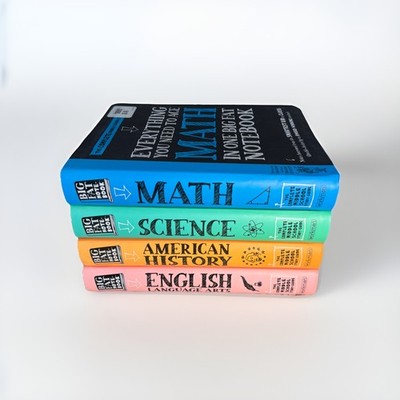 Lot of 4 THE COMPLETE MIDDLE SCHOOL STUDY GUIDE Big Fat Note Book Set