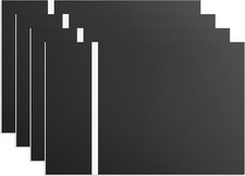 Longer Engraving Double Color Acrylic Sheet for 8x12 inches, Black/White