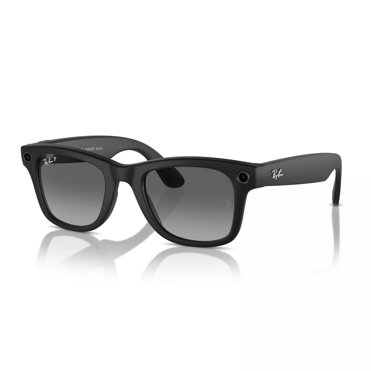 Ray-Ban Meta Wayfarer Smart Glasses Matte Black Polarized Gradient