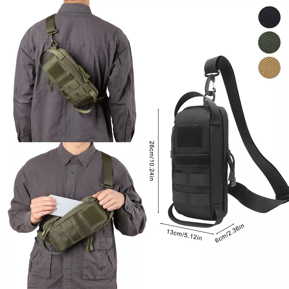 Outdoor Military Chest Bags Tactical Shoulder Bag Waterproof EDC Tool Pouch  Pack