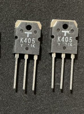2 Pairs(4PCS) 2SK405-Y / 2SJ115-Y NOS Genuine TOSHIBA Made in