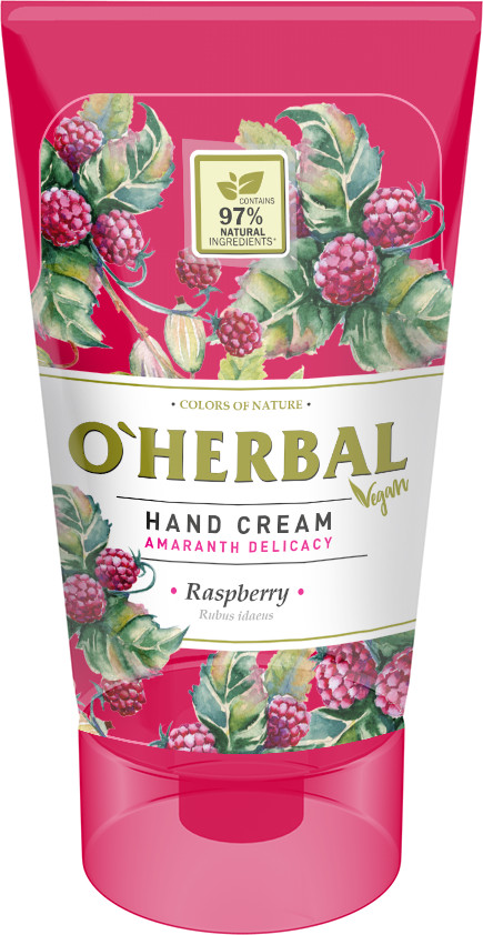 O'Herbal Hand Cream Amaranth Raspberry Extract 125ml 4942