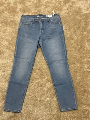 Old Navy Super Skinny Jeans Women s Mid Rise Casual Preppy Normcore Classic 12