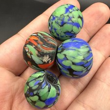 Set of 4 Ancient Roman Mosaic Glass Beads: An exquisite and rare collection