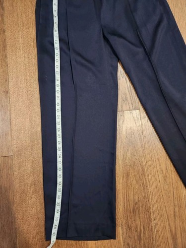 Vince. Women's Drop Waist Wide Leg Pull on Pants, Size Large in Navy color - Picture 10 of 16