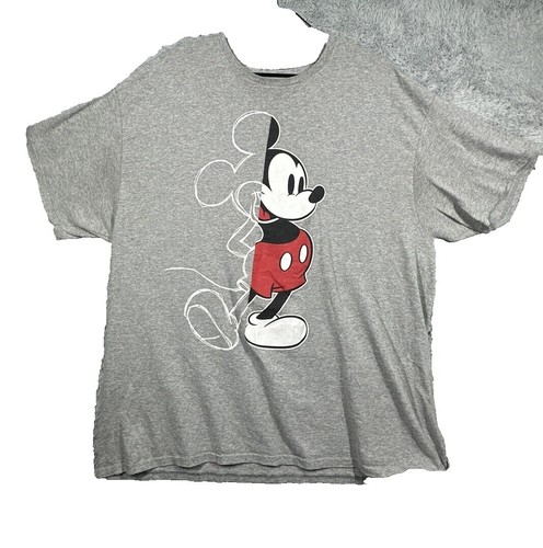 Port & Company Ring Spun Mickey Mouse T-Shirt Women Large Blue