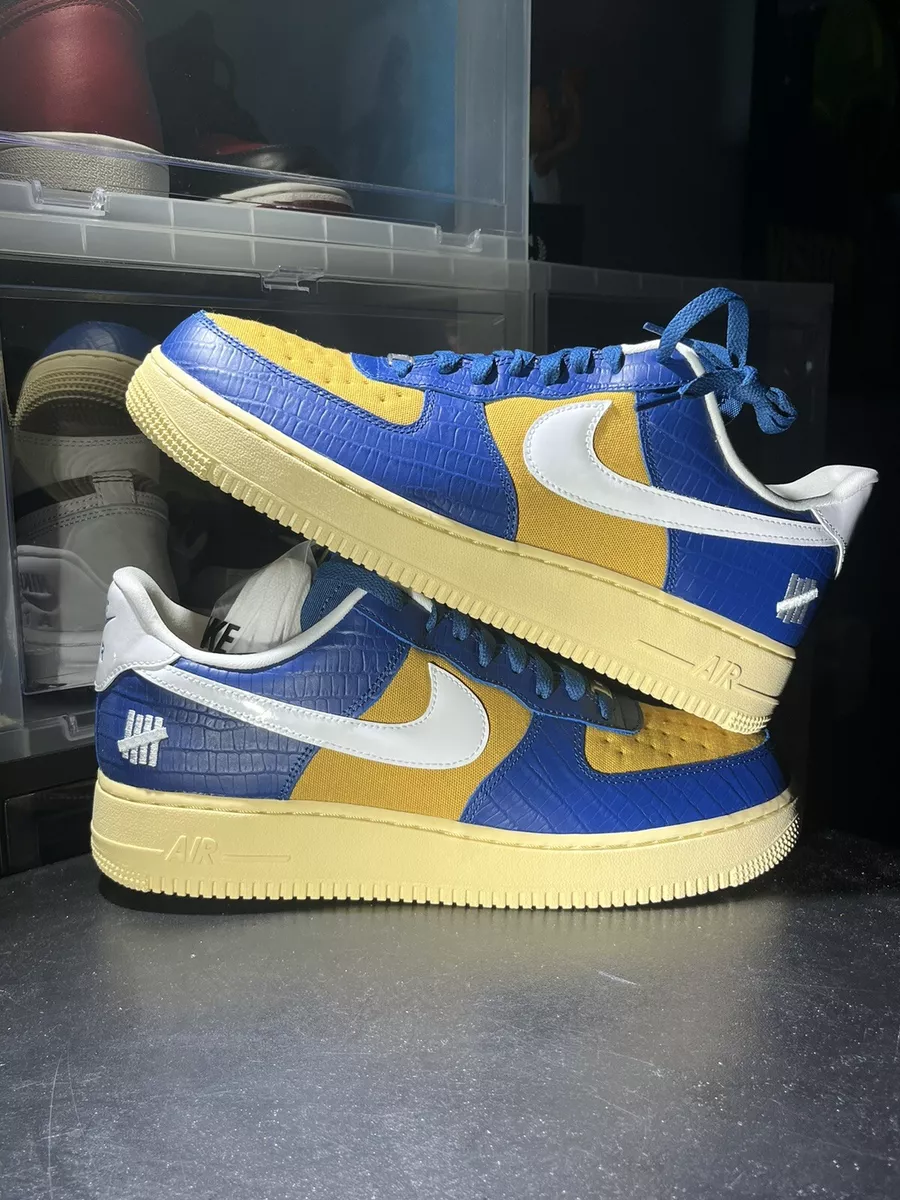 Nike Air Force 1 Low SP Undefeated 5 on It Blue Yellow Croc