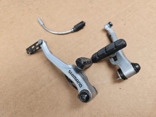 1 Set Shimano Deore BR-M420 Mountain Bike V-Brake Silver - Picture 2 of 8