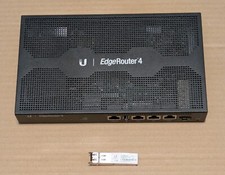 Ubiquiti EdgeRouter 4 ER-4 with 1 Gbps Multi-Mode Transceiver UF-MM-1G 