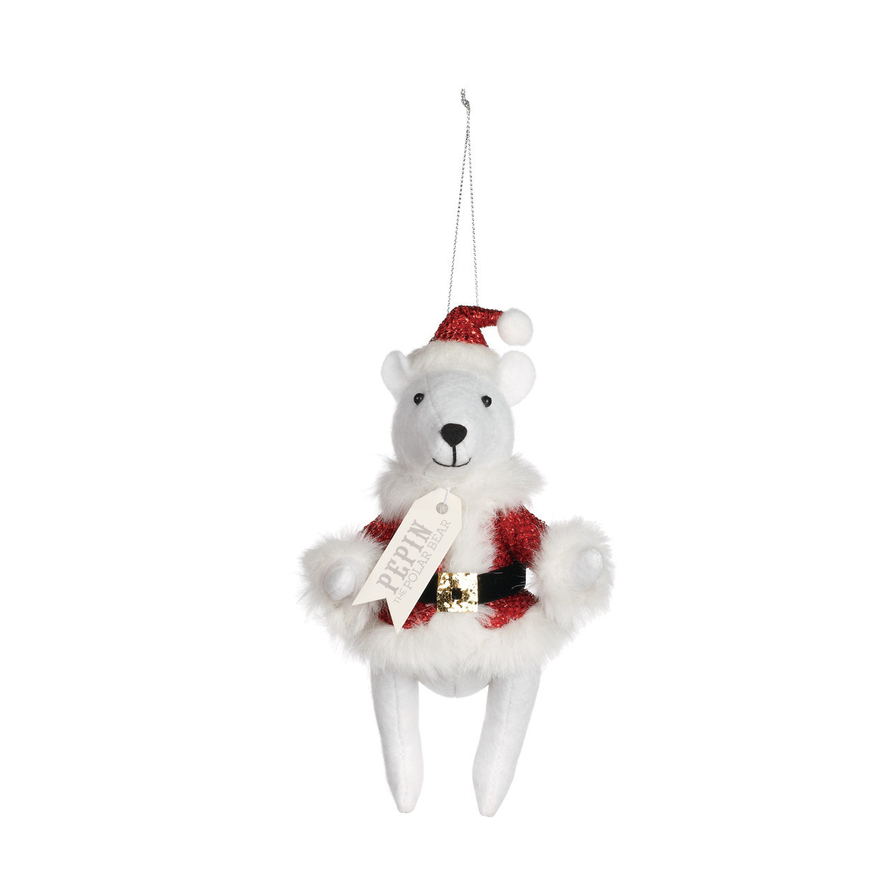 Pepin Polar Bear Santa Christmas Theater Christmas Ornament New in Box
