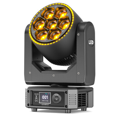 350W LED Zoom Moving Head Stage Light Halo RGBW DMX Beam Wash Lighting DJ Disco