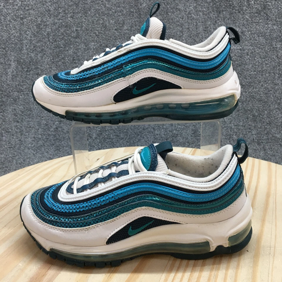 Nike Zapatilla Juvenil 4.5 Azul Air Max 97 Atlética Correr Con Cordones Informales BV0050 Foto 2 de 4