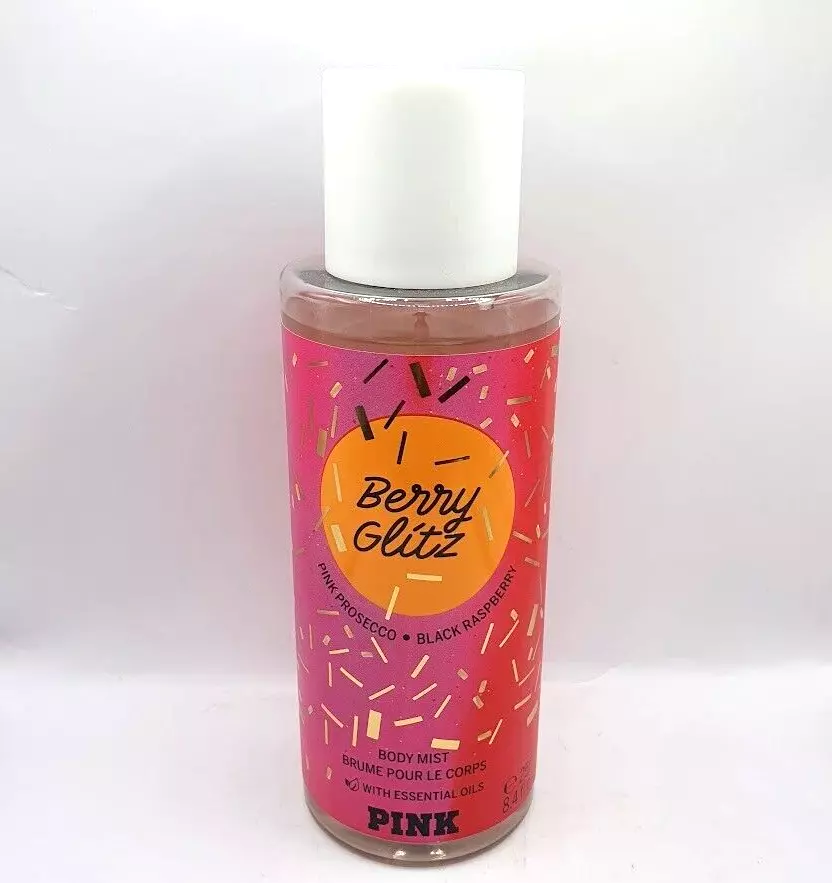 VICTORIA S SECRET PINK BERRY GLITZ BODY MIST 8.4 FL OZ LIMITED