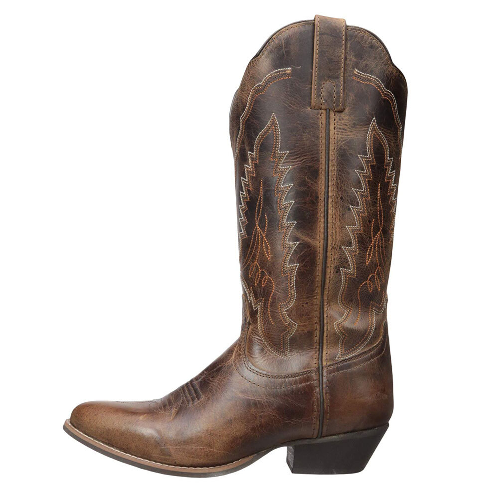 SMOKY MOUNTAIN BOOTS Women's Amelia Brown Distress Leather Western