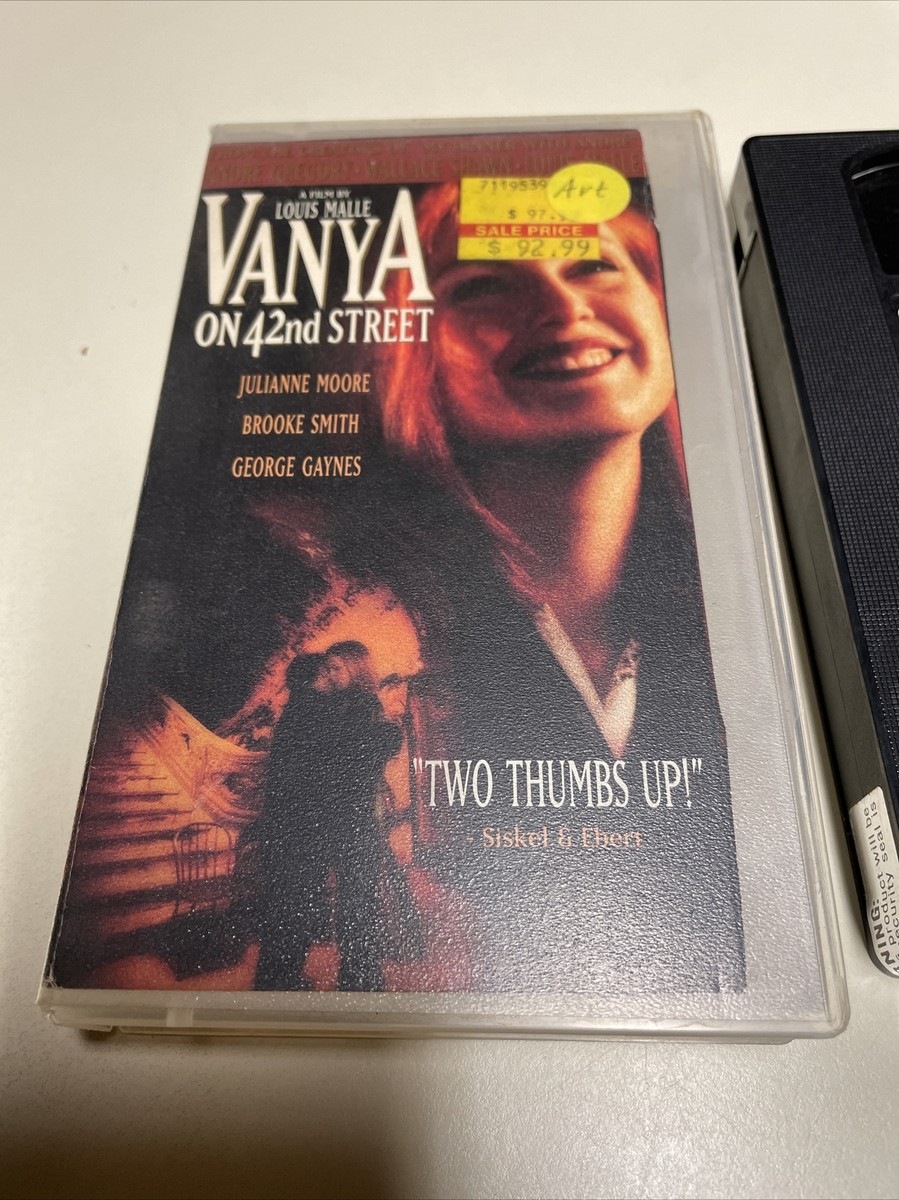 Vanya on 42nd Street VHS INDIE Film Starring Julianne Moore Brooke