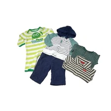 Baby Boys One Piece Outfit, Pants, Sweatshirt, & 2 Body Suits - Size 3 M
