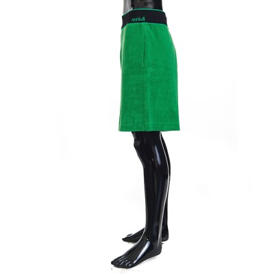 i*e様 BOTTEGA VENETTA コットンツイルショーツ　46 BOTTEGA VENETA 790$ Green Toweling Shorts - Terry Cotton, Logo