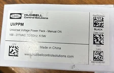 HUBBELL® UVPPM UNIVERSAL VOLTAGE POWER PACK MANUAL ON-OFF SW 120/277VAC 50/60Hz