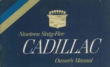 1965 Cadillac All Models Owners Manual