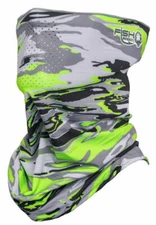 Fish Monkey UPF 50+ Performance Face Neck Guard Mask Sun Protection Scarf Green