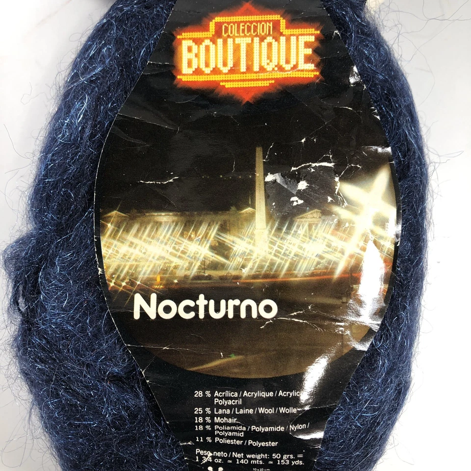 Katia Colección Boutique Nocturno Mezcla Lana Hilo Acentos Metálicos Lote de 10 Foto 4 de 4