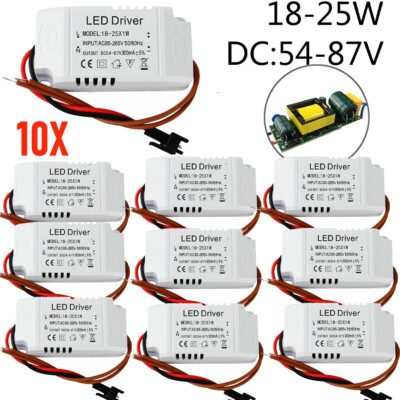 10PCS Led Driver Transformer 90V  Power Supply 300 mA DC 25W