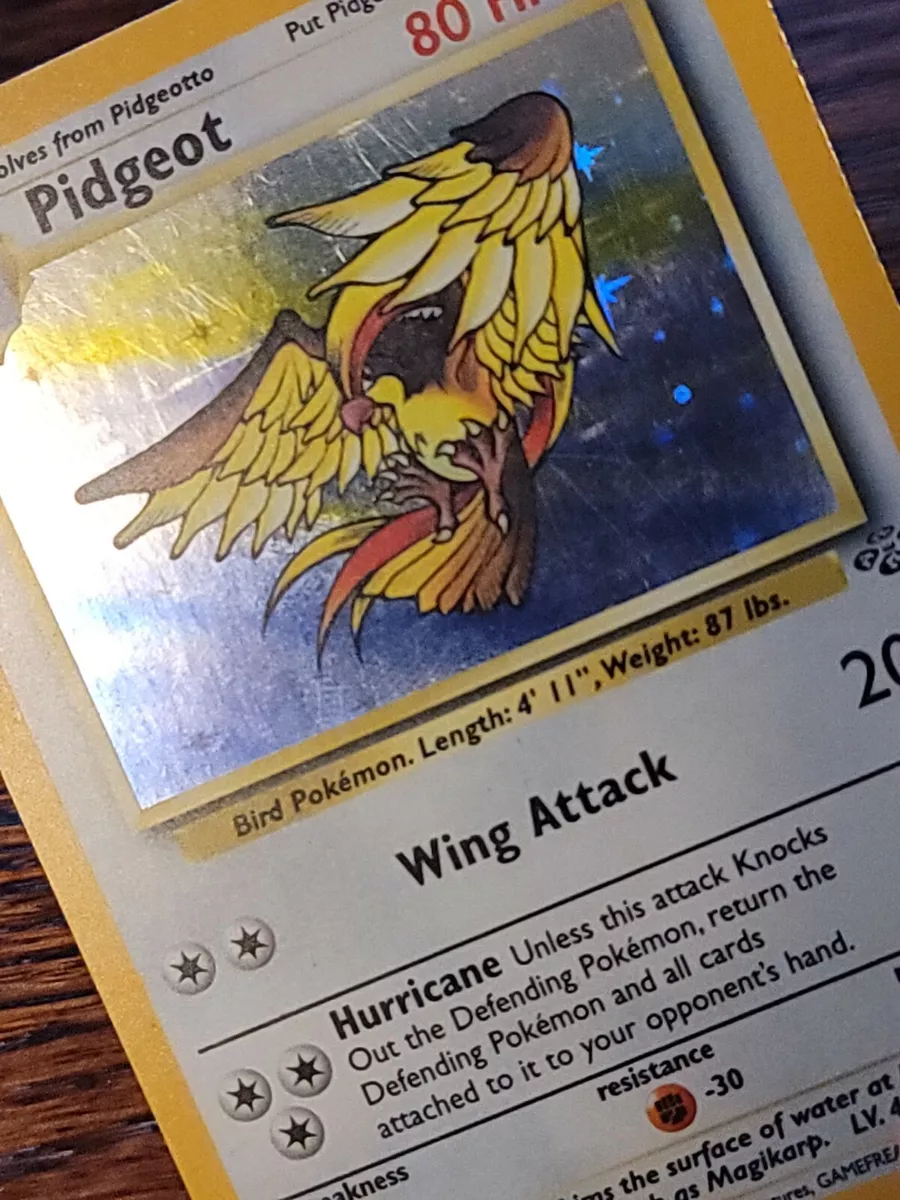 PIDGEOT 8/64 HOLO RARE JUNGLE SET COLLECTION 1999 POKEMON CARD